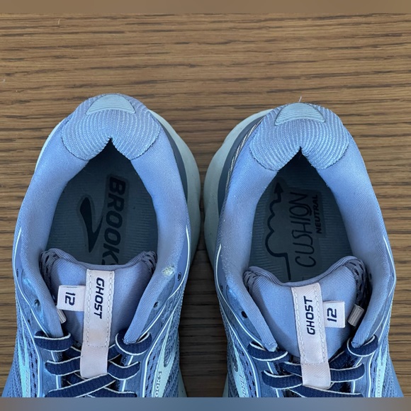 Brooks Ghost 12 Sneaker 1203051B086 Women’s Size 7.5 Grey Blue - Picture 9 of 15